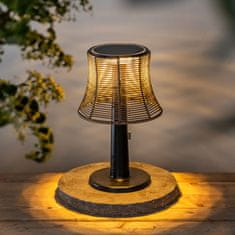 HI LED solarna namizna luč iz ratana
