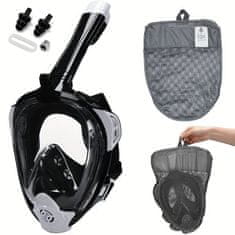 Severno BARRACUDA maska za potapljanje in snorklanje s celim obrazom L/XL
