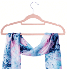 Severno Komplet žametnih obešalnikov MAGIC VELVET 20 kosov roza