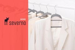 Severno Komplet žametnih obešalnikov MAGIC VELVET 20 kosov sive barve