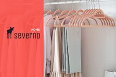 Severno Komplet žametnih obešalnikov MAGIC VELVET 20 kosov roza