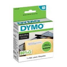 Dymo Papirnate etikete LW, 54 x 25 mm, bele, 500 kosov