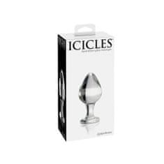 Icicles Steklen analni čep Icicles - N. 25