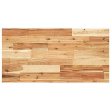 Vidaxl Viseča polica 100x40x4 cm oljni premaz trden akacijev les
