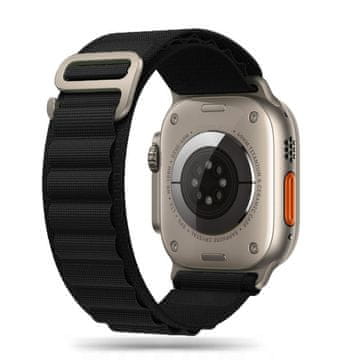 Tech-protect Nylon Pro pašček za Apple Watch 44/45/46/49mm, black