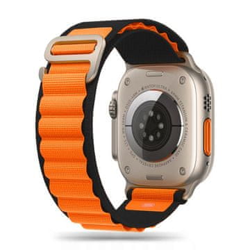 Tech-protect Nylon Pro pašček za Apple Watch 44/45/46/49mm, black / orange