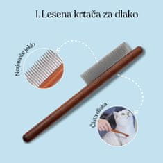 Mačja Mati 5 delni set za nego mačje dlake IZZYGROOM