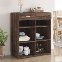 Vidaxl Komoda rjav hrast 80x42,5x93 cm inženirski les