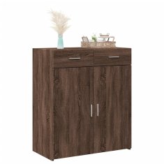 Vidaxl Komoda rjav hrast 80x42,5x93 cm inženirski les