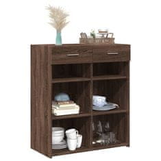 Vidaxl Komoda rjav hrast 80x42,5x93 cm inženirski les