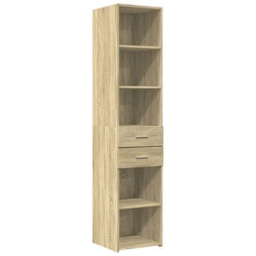 Vidaxl Visoka omara sonoma hrast 40x42,5x185 cm inženirski les