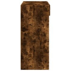 Vidaxl Komoda dimljeni hrast 80x42,5x93 cm inženirski les