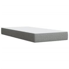 Vidaxl Box spring postelja z vzmetnico svetlo siva 90x190 cm blago