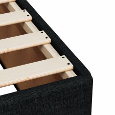 Vidaxl Box spring postelja z vzmetnico črn 120x200 cm blago