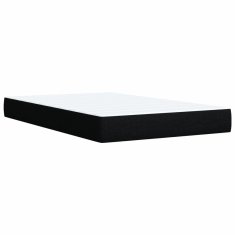 Vidaxl Box spring postelja z vzmetnico črn 120x200 cm blago