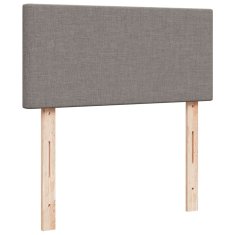 Vidaxl Box spring postelja z vzmetnico taupe 80x200 cm blago