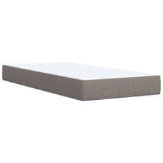 Vidaxl Box spring postelja z vzmetnico taupe 100x200 cm blago