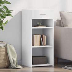 Vidaxl Komoda bela 40x42,5x93 cm inženirski les