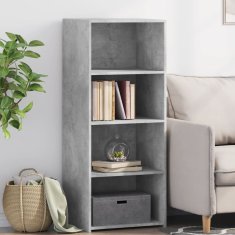 shumee Visoka omara betonsko siva 50x41x124 cm inženirski les