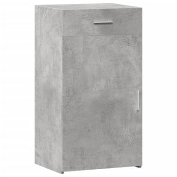 Vidaxl Komoda betonsko siva 50x42,5x93 cm inženirski les