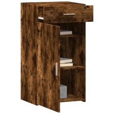 Vidaxl Komoda dimljeni hrast 50x42,5x93 cm inženirski les