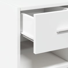 Vidaxl Komoda bela 45x42,5x93 cm inženirski les