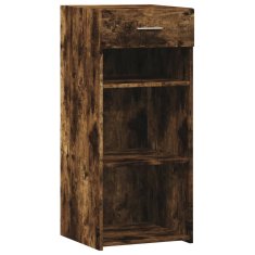 Vidaxl Komoda dimljeni hrast 40x42,5x93 cm inženirski les