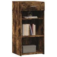 Vidaxl Komoda dimljeni hrast 45x42,5x93 cm inženirski les
