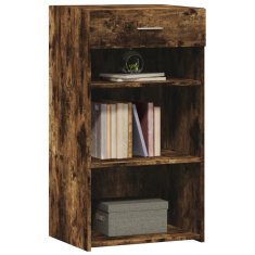 Vidaxl Komoda dimljeni hrast 50x42,5x93 cm inženirski les