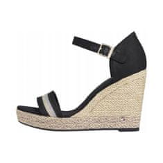 Tommy Hilfiger Sandali elegantni čevlji 41 EU Grosgrain High Wedge Sandal W
