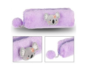 STARPAK Koala plišast peresnica za dekleta, na zadrgo 23x8x5 cm