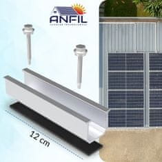 Komplet nosilcev za sončne module za kovinsko streho (za 4 sončne panele).