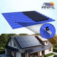 Komplet nosilcev za sončne module za kovinsko streho (za 4 sončne panele).
