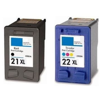 Kartuse.si Komplet kartuš za HP 21XL + 22XL, nove kompatibilne