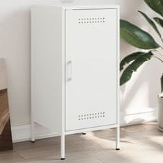 Vidaxl Komoda bela 36x39x79 cm jeklo