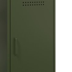 Vidaxl Komoda olivno zelena 36x39x79 cm jeklo