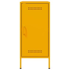 Vidaxl Komoda gorčično rumena 36x39x79 cm hladno valjano jeklo