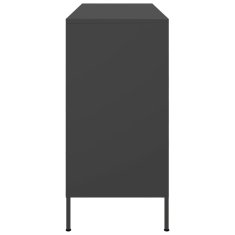 Vidaxl Komoda črna 100,5x39x79 cm jeklo