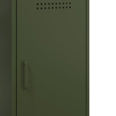 Vidaxl Komoda olivno zelena 100,5x39x79 cm jeklo
