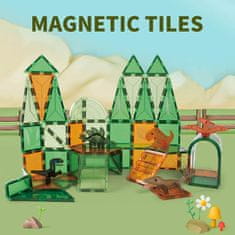 Magnetic Tiles Magnetni gradbeni Dinosaur sada 42ks - Magnetic Tiles