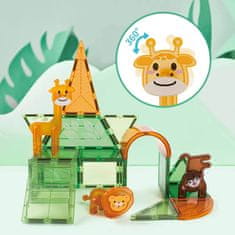 Magnetic Tiles Magnetni gradbeni Animal sada 20ks - Magnetic Tiles