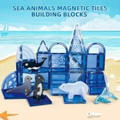 Magnetic Tiles Magnetni gradbeni Ocean sada 36ks - Magnetic Tiles