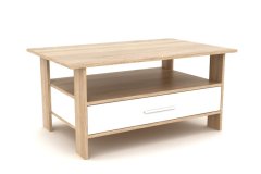 eoshop Konferenčna miza Alexandr 60×110 K145 (barva: Dsb-dub sonoma/bela mat)