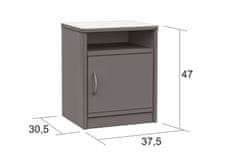 eoshop Nočna omarica L302 (barva: hrast sonoma)