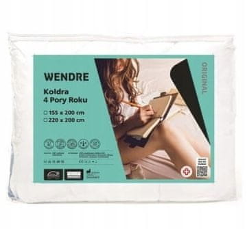 shumee Odeja za vse letne čase, 4 letni časi, 220x200 cm, mikrofibra, bela