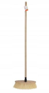 shumee Metla z lesenim ročajem, mehke ščetine, 128,5 cm