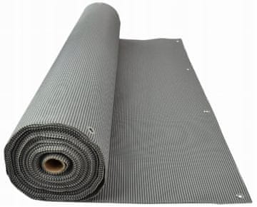 shumee Balkonska prevleka z mrežo, srebrna, dekorativna, 1,2x3 m