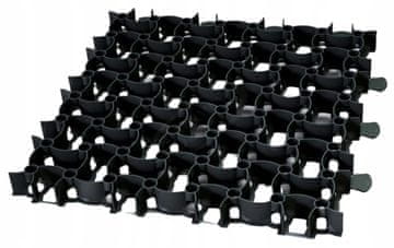 shumee Črna zunanja parkirna travna mreža 49,2x49,2 cm