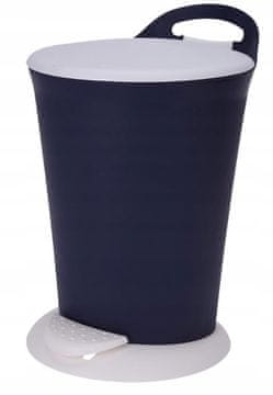 shumee Stoječi koš za smeti s pedalom za odpiranje kuhinje, 6l