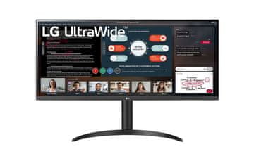 LG LG | 34WP550-B | 34 " | IPS | UltraWide Full HD | 21:9 | 5 ms | 200 cd/m2 | Črna | Izhod za slušalke | Število priključkov HDMI 2 | 75 Hz